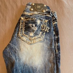 Distressed Miss Me Bootcut Jeans
